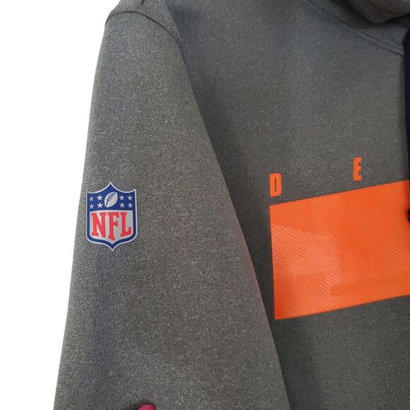 NWT Nike | Denver Broncos Therma Hoodie On Field Apparel Cold Weather NFL - Picture 3 of 14